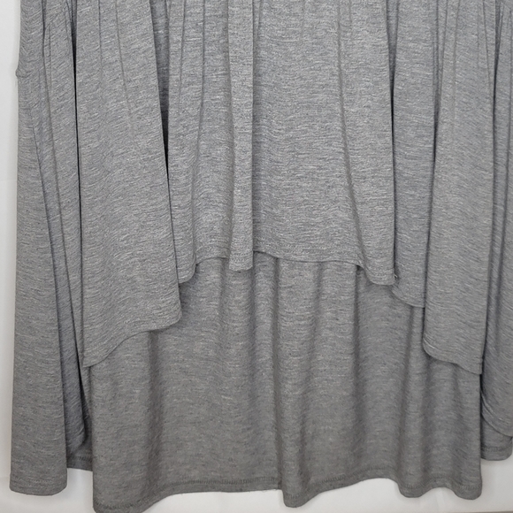 Grey Hi-Lo Maxi Skirt - Picture 4 of 7